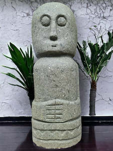 Sumba Statue Primitive Hand Carved Stone Sculpture 64cm Height (2693)