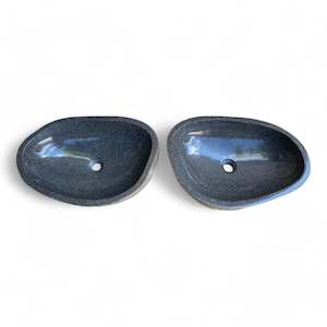 Twin Basins: Twin Stone Basin Set 550mm x 370mm x 150mm (3080A + 3080B)