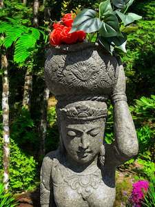Water Feature: Buddha Water Feature Statue Hand Carved Natural Stone 1500mm (794)