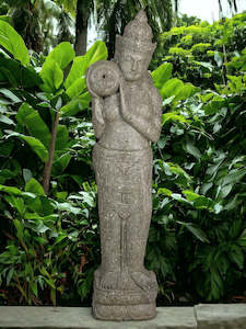 Buddha Statue With Water Feature Hand Carved Stone 1500mm (792)