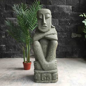 Hand Carved Stone Primitive Statue 1000mm (1845)