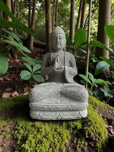 Buddha Statue Teaching Buddha Hand Carved Stone 800mm (3050)