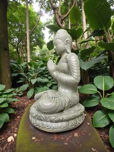 Buddha Statue Praying Mudra 850mm Stone Base (3064)