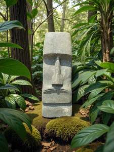 Easter Island Statue Hand Carved Stone 630mm (3207)