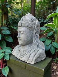 Buddha Statue Dewi Lakshmi Carved Stone 620mm (3258)