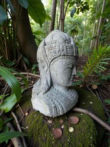 Buddha Statue Dewi Lakshmi Carved Stone 610mm (3257)