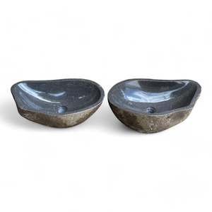 Twin Stone Basin Set 540mm x 330mm x 153mm (3078A + 3078B)