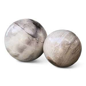 Petrified Wood Natural Home Decor Ball Set (2964)