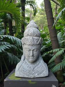 Buddha Statue Dewi Lakshmi Carved Stone 680mm (3273)