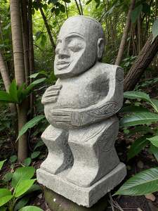 Pacifica Statue Primitive Hand Carved Stone Sculpture 670mm Height (3223)