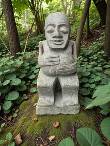 Pacifica Statue Primitive Hand Carved Stone Sculpture 670mm Height (3220)
