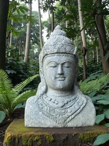 Buddha Statue Dewi Lakshmi Carved Stone 690mm (3267)
