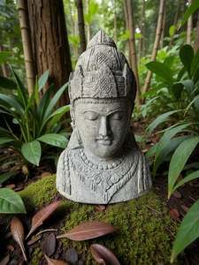 Buddha Statue Dewi Lakshmi Carved Stone 840mm (3256)