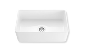 Basin Sale: Traditional Fireclay Butlers Sink Oversized White 758mm - TK3018