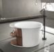 Josei Round Japanese Shelf Soak Tub - 1200mm - MGD01