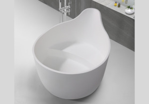 Round Baths 1: Hugi Japanese Inspired Soak Tub - 1300mm - B070