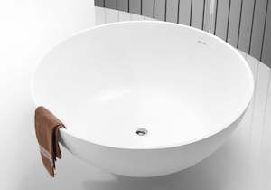 Round Baths 1: Hugi Round Stone Bath - Statement Luxury Piece - 1500mm - B056