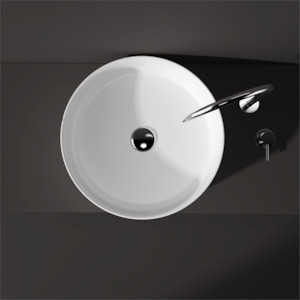 Benchtop Basins: Slimline round basin - 450mm - STB81 T - Various Colours