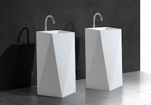 Freestanding Basins: Freestanding Geometric Basin - 860mm - B1387