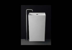 Freestanding Basins: Toka Lite Kerri - Rectangular Pedestal Stone Basin - 830mm - CSB85