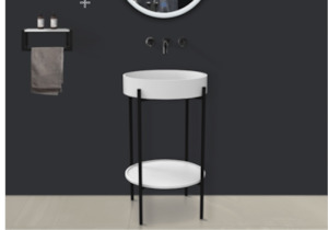 Vanity Countertop Basins: Pedestal Vanity & Shelf 800mm - B1157