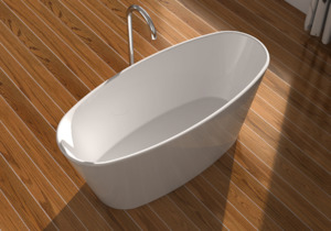Gia Baths: Gia Small Narrow Bath - 1580mm - G6504