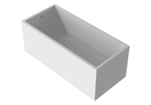 Gia Baths: Gia Rectangular Stone Basin - 1600mm - G65183