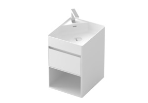 Vanities: Wall Hung Vanity & Basin - 650mm - G38901