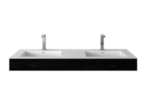 Vanities: Wall Hung Vanity & Solid Basin - 1500mm - G38562-C