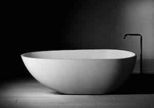 Jolanda Medium Size Egg-shaped Stone Bath - 1600mm - ST03 1600
