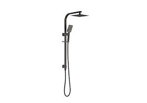 New Year Sale In Stock: Double Square Shower Column - Handheld Shower & Rainshower Head - ROC20