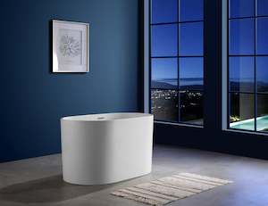 Kele Acrylic Baths: Fujisan 1200 - Freestanding Japanese Soak Tub -  1200mm