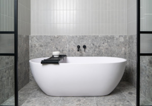 Justina Stone Bath - Popular Design - 1500mm - ST12 1500