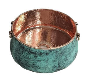 Copper Basin Hammered Verdigris 406mm - CBSMH0022