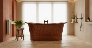 Antique Red Copper Bath 1500mm - CB5011 1500