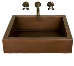 Semi-Recessed Copper Basin 508mm - CBSFM005