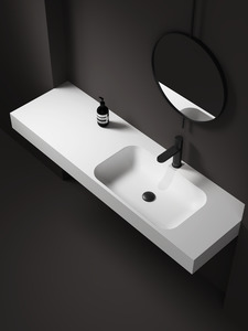 Wall Hung Basins: Wall Hung Basin with Right Bowl 1500mm - WM50R