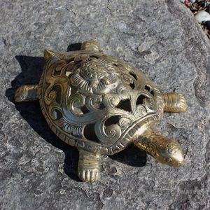 Garden Decor: Large Brass Turtle