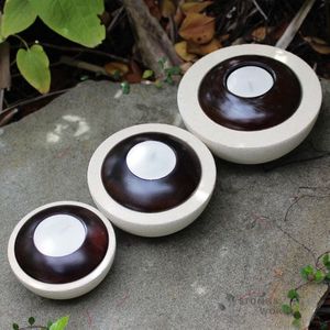 Products: Stone & Wood Tealight Holders