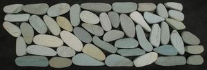 Stonemats: (Sliced Pebble) Polar Mist