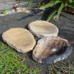 Garden Decor: Natural Stone Dish