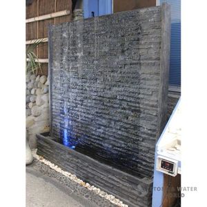 Water Features: Stone Clad Water Wall