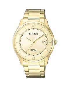 Products: Citizen Ladies Quartz Gold Case & Band, Mother of Pearl Dial, Date – EU6062-50D