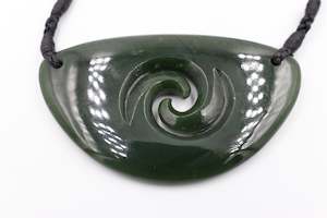 Greenstone Carving Collection: New Zealand Greenstone Breast Plate - JP200