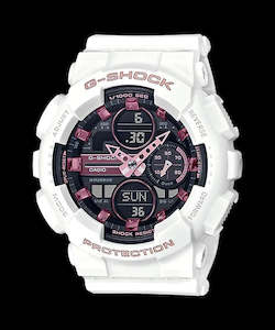 G-Shock Women's White/Pink Digit-Analog (GMA-S120) Watch - GMAS140M-7A