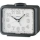 Seiko Black/White Bedside Alarm Clock - QHK061-K