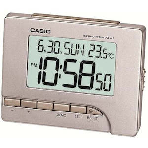 Alarm Clocks: Casio Digital Table Alarm Clock - DQ-747-8D