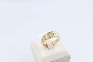 9ct Gold Mens Polished Gents Ring