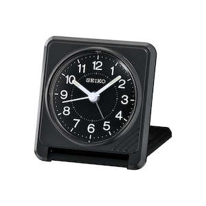 Seiko Black Bedside Alarm Clock - QHT015-K