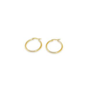 Fashion Jewellery: FV Hoops Yellow Gold Earring 30 mm - HOPY-E30